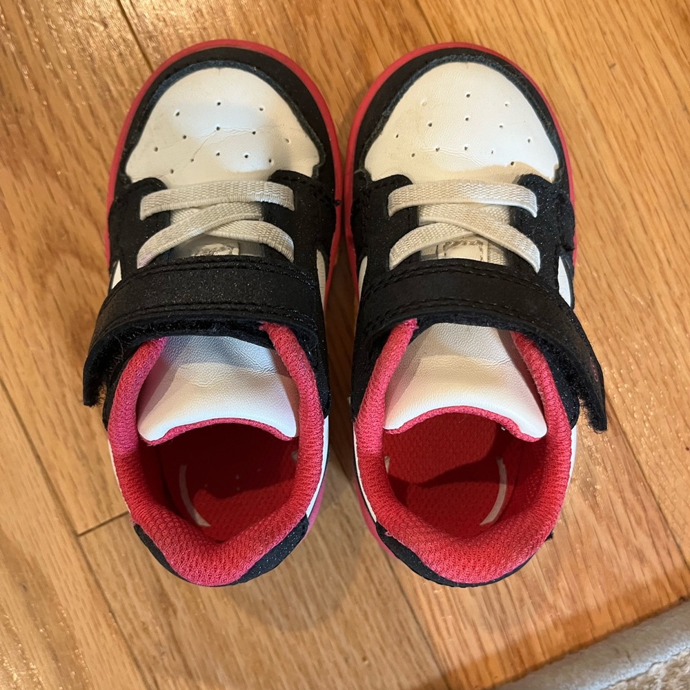 Stride Rite Black, White, and Pink Kids Sneakers